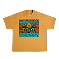 Peanut Butter mom life leopard cowhide turquoise aztec Urban Heavy Tee - Artiststas