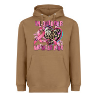 Western Leopard  In October We Wear Pink Heart Heavyweight Hoodie | Teevron