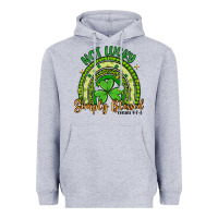 Heather Grey not lucky simply blessed rainbow Heavyweight Hoodie - Artiststas