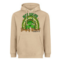 Not Lucky Simply Blessed Rainbow Heavyweight Hoodie | Teevron