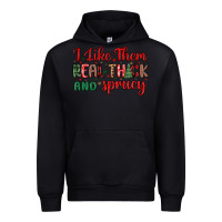 Black i like them real thick and sprucy Urban Hoodie - MaliasSmallBusiness
