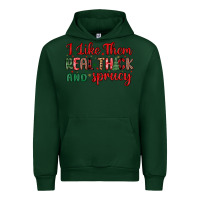 Forest Green i like them real thick and sprucy Urban Hoodie - MaliasSmallBusiness