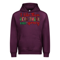 Mauve Wine i like them real thick and sprucy Urban Hoodie - MaliasSmallBusiness