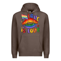 Coffee love is love lips Premium Hoodie - MaliasSmallBusiness