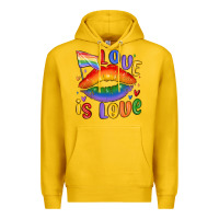 Lemon love is love lips Premium Hoodie - MaliasSmallBusiness