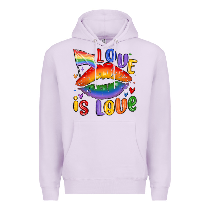 Love Is Love Lips Premium Hoodie by MaliasSmallBusiness | Teevron