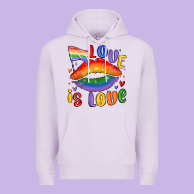 Love Is Love Lips Premium Hoodie Designed By Maliassmallbusiness
