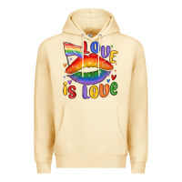 Pina Colada love is love lips Premium Hoodie - MaliasSmallBusiness