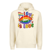 Sandshell love is love lips Premium Hoodie - MaliasSmallBusiness