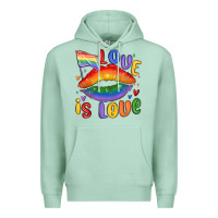 Seafoam love is love lips Premium Hoodie - MaliasSmallBusiness