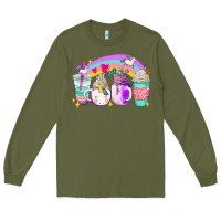 Army Green unicorn coffee cups Long Sleeve Tee - AdoDesignShop