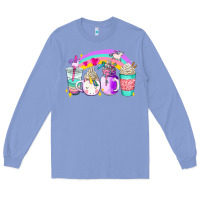 Colony Blue unicorn coffee cups Long Sleeve Tee - AdoDesignShop