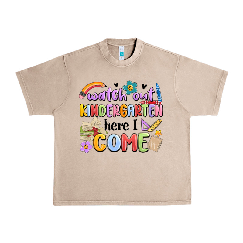 Watch Out Kindergarten Here I Come Urban Heavy Tee by MaliasSmallBusiness | Teevron