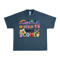 Midnight Navy watch out kindergarten here i come Urban Heavy Tee - MaliasSmallBusiness