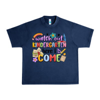 Navy watch out kindergarten here i come Urban Heavy Tee - MaliasSmallBusiness