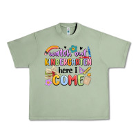 Oil Green watch out kindergarten here i come Urban Heavy Tee - MaliasSmallBusiness