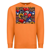 Carrot 4th of july american hearts Premium Sweatshirt - Jasminsmagicworld