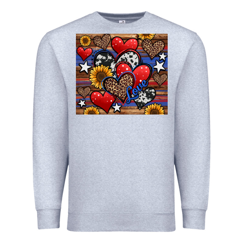 4th Of July American Hearts Premium Sweatshirt by Jasminsmagicworld | Teevron