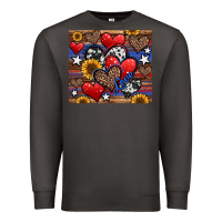 Smoke 4th of july american hearts Premium Sweatshirt - Jasminsmagicworld