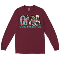 Burgundy qma qualified medical aide Long Sleeve Tee - Zillion Design Studio