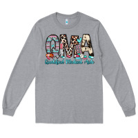 Heather Grey qma qualified medical aide Long Sleeve Tee - Zillion Design Studio