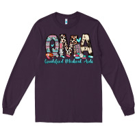 Plum qma qualified medical aide Long Sleeve Tee - Zillion Design Studio
