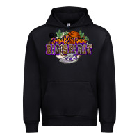 Black small town big spirit basketball Urban Hoodie - NancyCooperArtShop