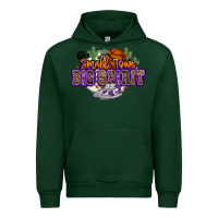 Forest Green small town big spirit basketball Urban Hoodie - NancyCooperArtShop