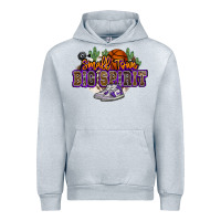 Heather Grey small town big spirit basketball Urban Hoodie - NancyCooperArtShop