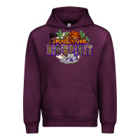 Mauve Wine small town big spirit basketball Urban Hoodie - NancyCooperArtShop