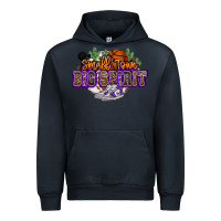 Navy small town big spirit basketball Urban Hoodie - NancyCooperArtShop