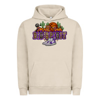 Pigment French Oak small town big spirit basketball Urban Hoodie - NancyCooperArtShop