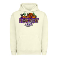 Pigment Pistachio small town big spirit basketball Urban Hoodie - NancyCooperArtShop