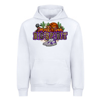 White small town big spirit basketball Urban Hoodie - NancyCooperArtShop