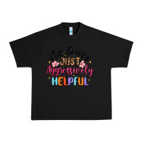 Black not bossy just aggressively helpful Urban Heavy Tee - MaliasSmallBusiness