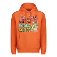 Carrot just a girl who loves books and coffee Premium Hoodie - MaliasSmallBusiness