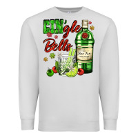 Dove Grey gin`gle bells with bottle and cocktail Premium Sweatshirt - AdoDesignShop