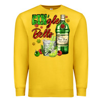 Lemon gin`gle bells with bottle and cocktail Premium Sweatshirt - AdoDesignShop