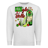 Gin`gle Bells With Bottle And Cocktail Premium Sweatshirt | Teevron