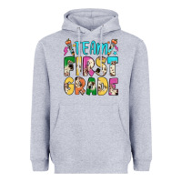 Heather Grey team first grade Heavyweight Hoodie - JahusDesignShop