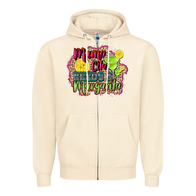 Mama Cita Needs A Margarita Zipper Hoodie by CTS Tumbler Store | Teevron