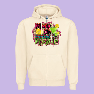 Mama Cita Needs A Margarita Zipper Hoodie Designed By Cts Tumbler Store