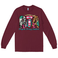 Burgundy pta physical therapy assistant Long Sleeve Tee - Zillion Design Studio