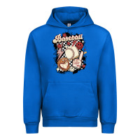 Cobalt checkered retro baseball Urban Hoodie - MaliasSmallBusiness