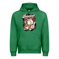Emerald checkered retro baseball Urban Hoodie - MaliasSmallBusiness