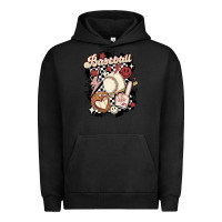 Pigment Black checkered retro baseball Urban Hoodie - MaliasSmallBusiness