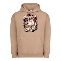 Pigment Burro checkered retro baseball Urban Hoodie - MaliasSmallBusiness