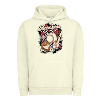 Pigment Pistachio checkered retro baseball Urban Hoodie - MaliasSmallBusiness