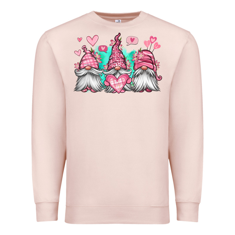 Valentines Day Gnomes Premium Sweatshirt by Jasminsmagicworld | Teevron