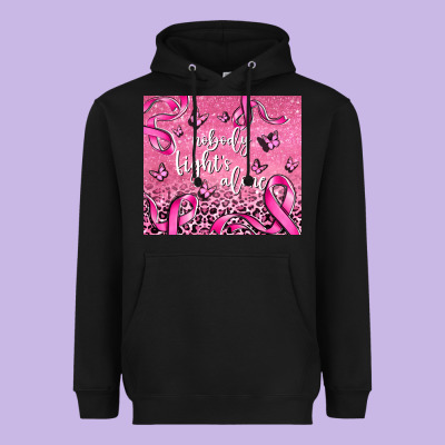 Nobody Fights Alone Heavyweight Hoodie Designed By Adodesignshop